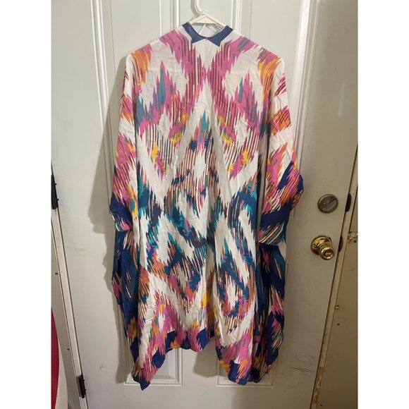 Comfyluxe cap sleeved open front cardigan wrap cover up - Picture 2 of 6